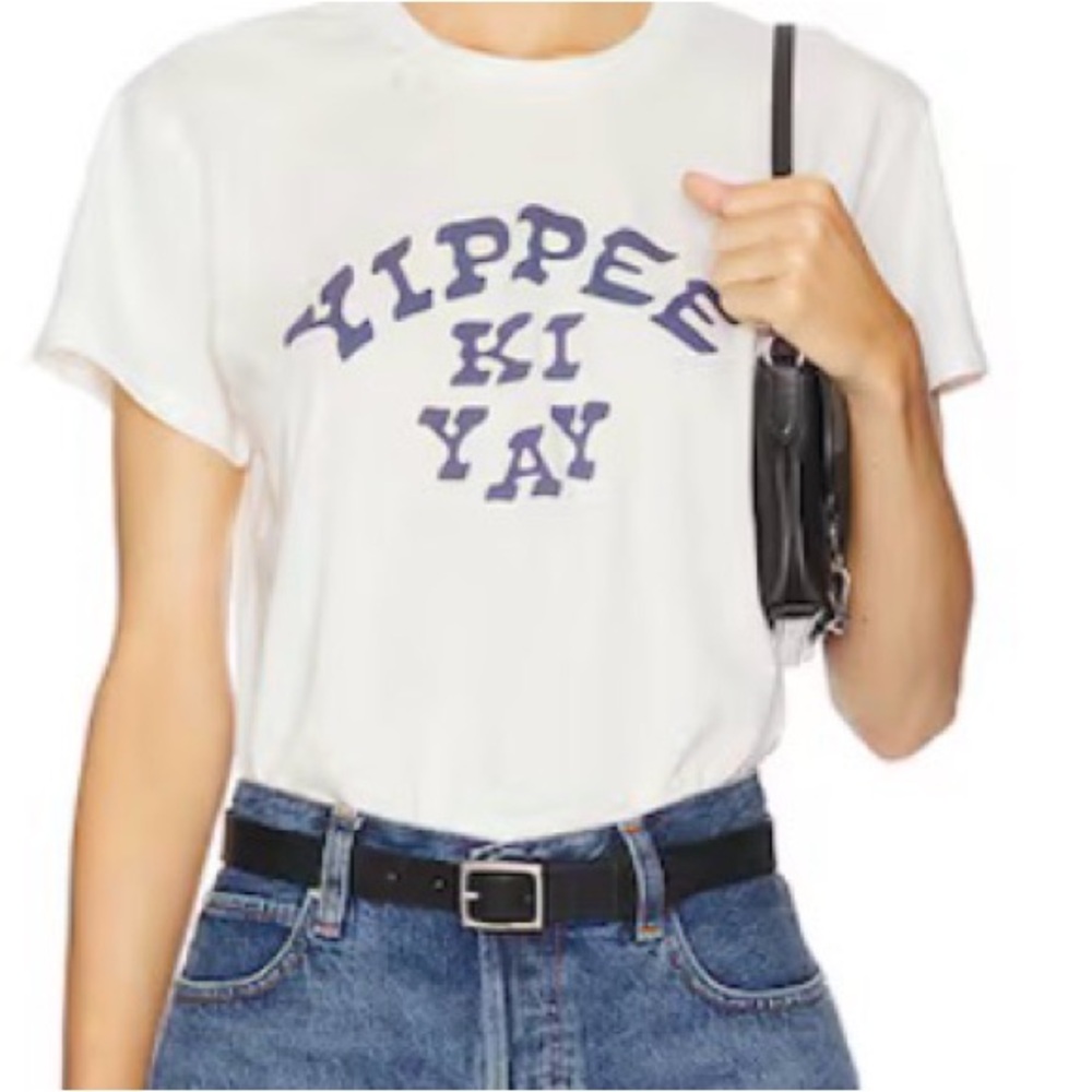 NWT Sendero Yippee Ki Yay Crop Tee